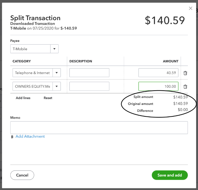 Shared Transactions How to Make a Clean Split in QuickBooks Online